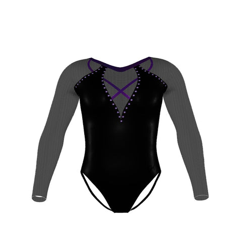 Trimmed Up Long Sleeve Leotard