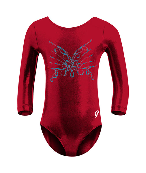 Scoop Back 3/4 Sleeve Mystique Competition Leotard GK Elite Sportswear